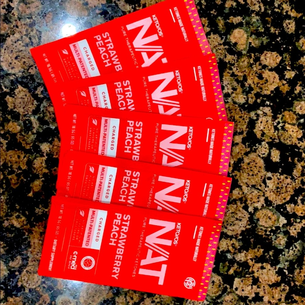 5 pack of Strawberry Peach Prüvit ketones